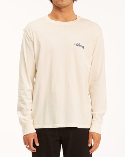 Billabong Peak Wave Washed Long Sleeve T-Shirt Blancas | CKQJBA968