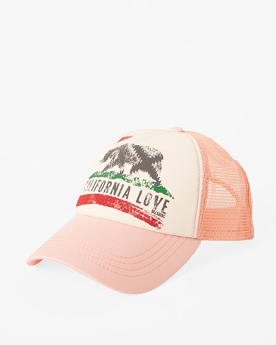 Billabong Pitstop Trucker Hat Peach Pit | EFYUWA702