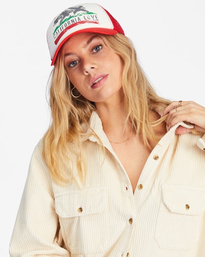 Billabong Pitstop Trucker Hat Rojas | MQPWRE984