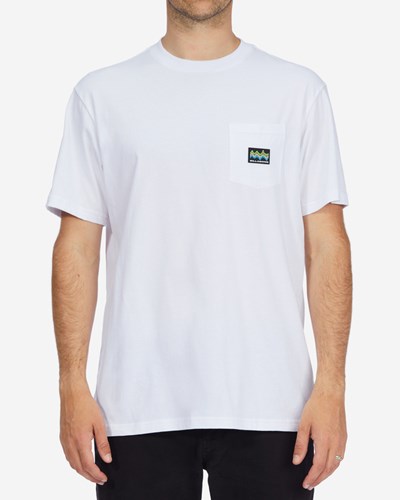 Billabong Pocket Label Pocket T-Shirt Blancas | WECYPV742