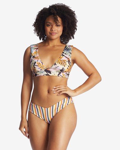 Billabong Postcards From Paradise Plunge Reversible Bikini Top Multi | IHZMWY276