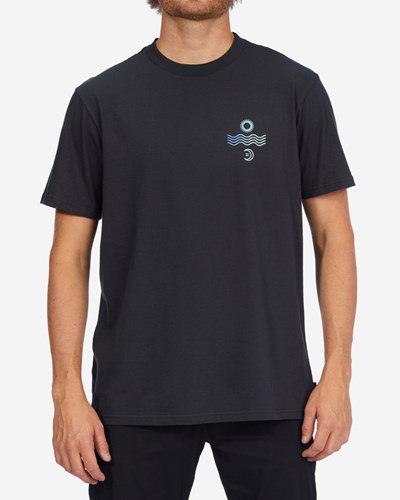 Billabong Radiation Corta Sleeve T-Shirt Negras | ATPEFB703