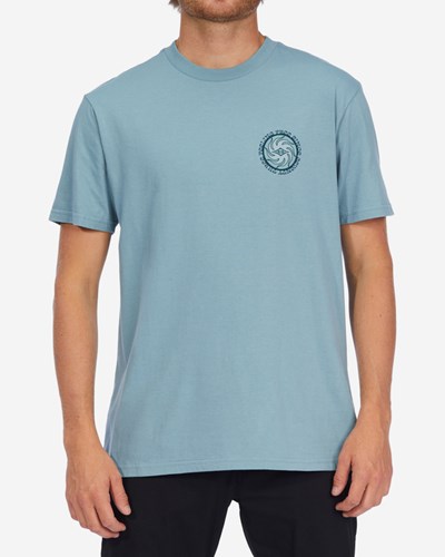 Billabong Radiation Corta Sleeve T-Shirt Azules | AUHJEG386