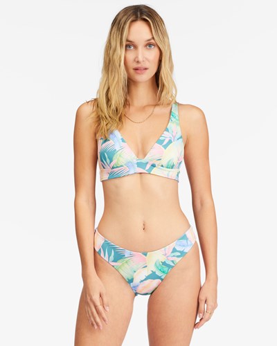 Billabong Rides And Tides Banded Triangle Reversible Bikini Top Multi | ZAGVFI852