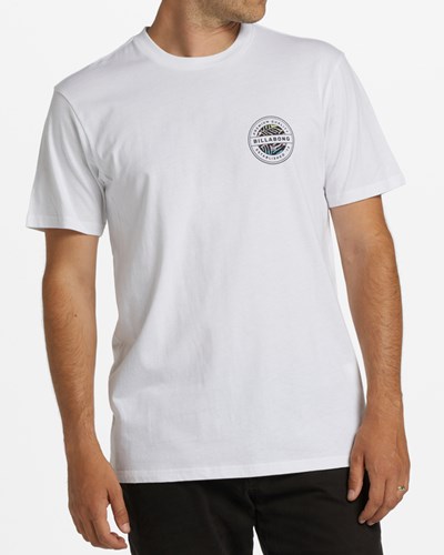 Billabong Rotor Corta Sleeve T-Shirt Blancas | KVFWRL852