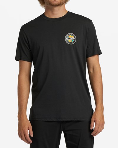 Billabong Rotor Corta Sleeve T-Shirt Negras | WZHVCD892