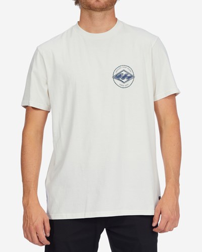 Billabong Rotor Diamond Corta Sleeve T-Shirt Blancas | SUIMKZ612