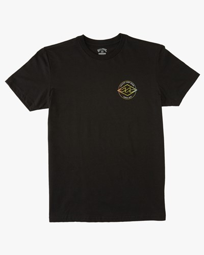 Billabong Rotor Diamond Corta Sleeve T-Shirt Negras | USQXWY841