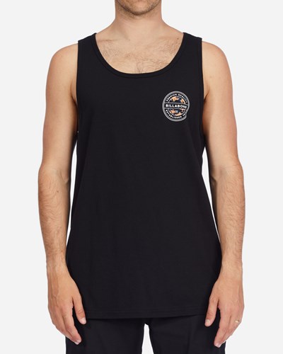 Billabong Rotor Fill Tank Top Negras | UABDSR637