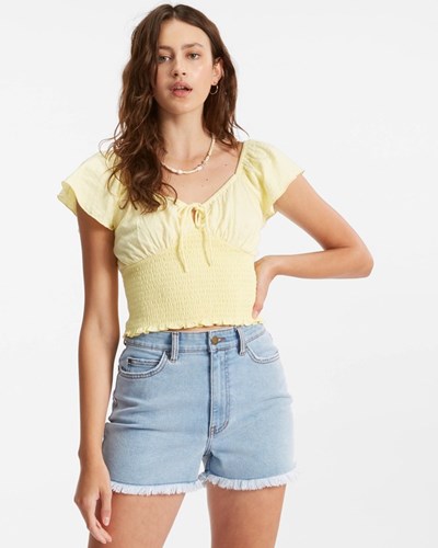 Billabong Secret Spot Knit Top Pina Colada | QCUABT328