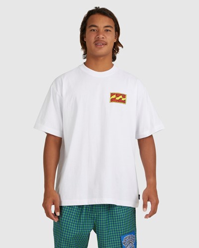 Billabong Skegss Box T-Shirt Blancas | MUTCXW710