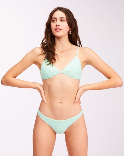 Billabong So Dazed Tanga Skimpy Bikini Bottoms Spearmint | WDELRJ548