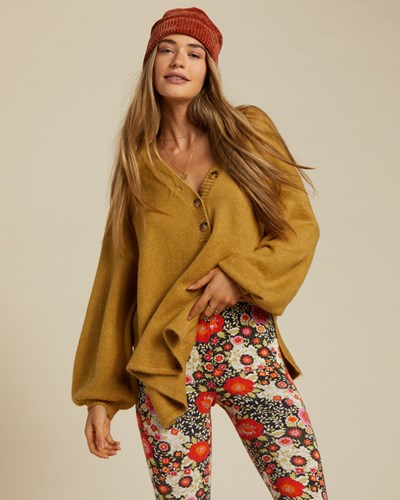 Billabong Sol Chasing Tunic Sueter Verde | JFZYDM945