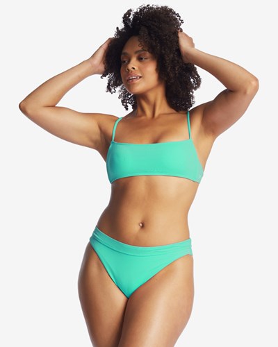 Billabong Sol Searcher Square Bralette Bikini Top Verde | DVQSWA397