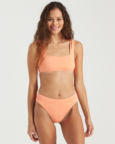 Billabong Sol Searcher Tank Bikini Top Sun Peach | ZPLEGV386