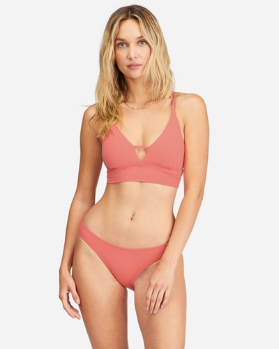 Billabong Sol Searcher V-Neck Cami Bikini Top Lifes A Peach | DJULYA213