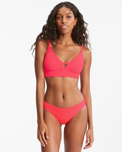 Billabong Sol Searcher V-Neck Cami Bikini Top Coral | REVIZK763