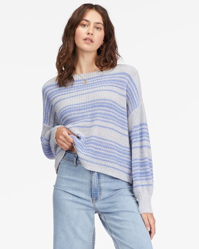 Billabong Spaced Out Pullover Sueter Azules | OJDQGU125