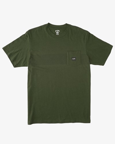 Billabong Spinner Pocket T-Shirt Verde Oliva | LGFYTD587