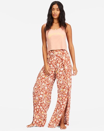 Billabong Split Spirit Floral Pants Rojas | RGKPXT061