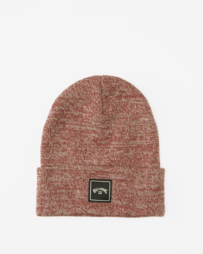 Billabong Stacked Heather Beanie Oxblood | KCNZFL786