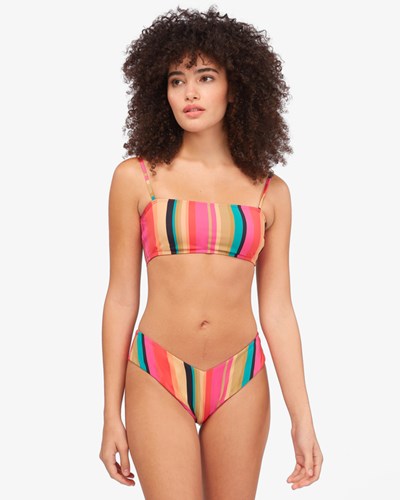 Billabong Stripes For Daze Bandeau Bikini Top Multi | CENHAI572