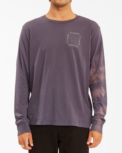 Billabong Sun Burn Tie-Dye Long Sleeve T-Shirt Char | ASOKBI537