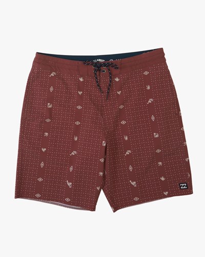 Billabong Sundays Lo Tide Boardshorts 19" Rust | RBEWPD140