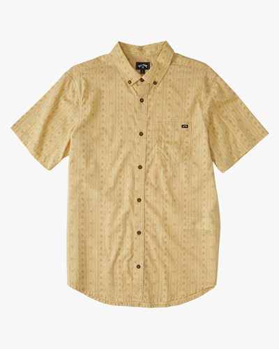 Billabong Sundays Mini Corta Sleeve Shirt Straw | HFWNZS716