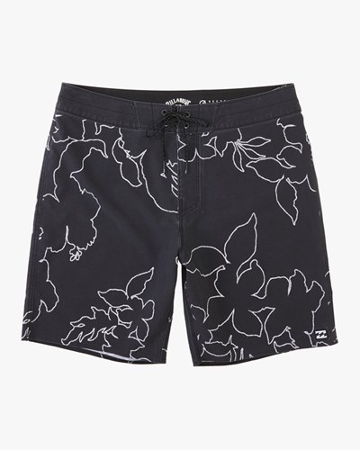 Billabong Sundays Pro Boardshorts 19" Negras Blancas | TNFUEO095