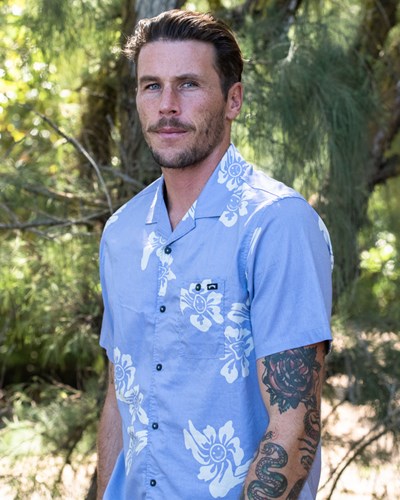 Billabong Sundays Vacay Corta Sleeve Shirt Moradas | MSGXNB721