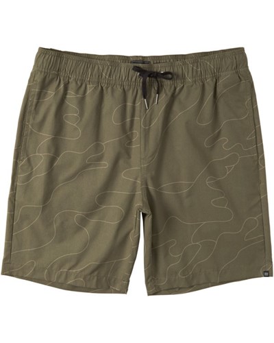 Billabong Surftrek Perf Elastic Cintura Shorts 18" Verde Oliva Camuflaje | LKPJOW635