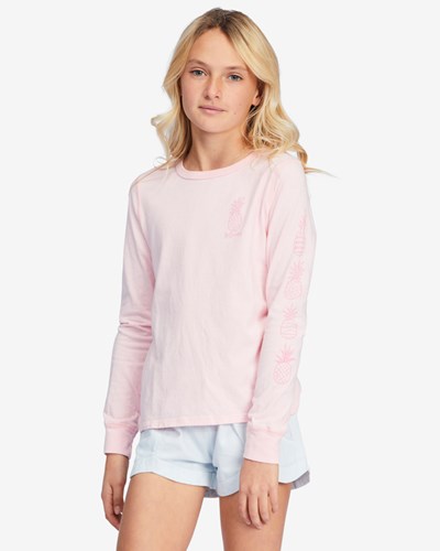 Billabong Sweet And Tart Long Sleeve Estampadas Boyfriend T-Shirt Blossom | CLTRXI146