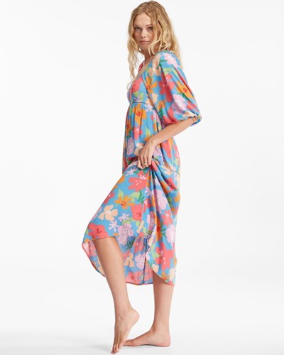 Billabong Swept Away Midi Vestido Multi | DMJCRV316