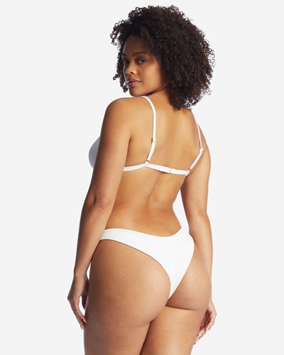 Billabong Tanlines Tanga Bikini Bottoms Blancas | ELQNBK387