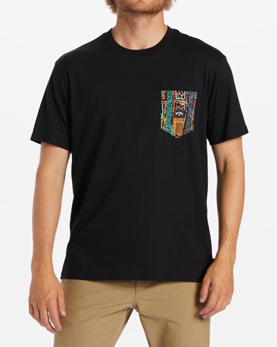 Billabong Team Pocket T-Shirt Negras | MKLGOF927