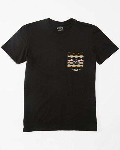 Billabong Team Pocket T-Shirt Negras | NZCEQD501