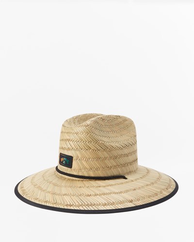 Billabong Tides Print Straw Lifeguard Hat Rasta | TLUOHB521