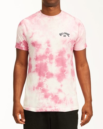 Billabong Tie Dye Arch Corta Sleeve Tee Rosas | FQCIKZ684