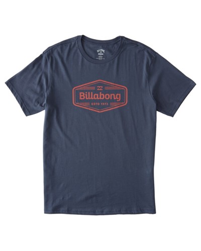 Billabong Trademark Corta Sleeve T-Shirt Denim | TDZPNI052