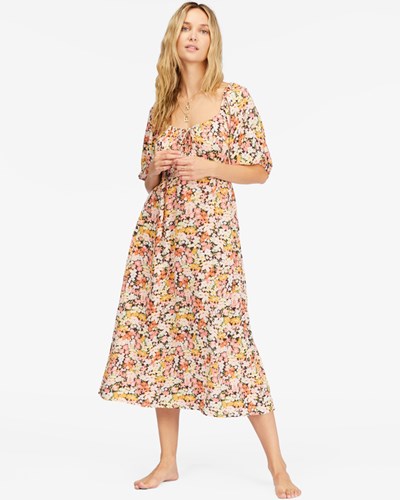 Billabong True Romance Midi Vestido Multi | GJBCWZ096