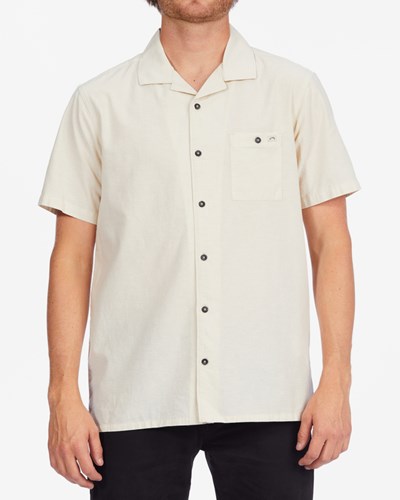 Billabong Vacay All Day Corta Sleeve Shirt Natural | NGQWOD951