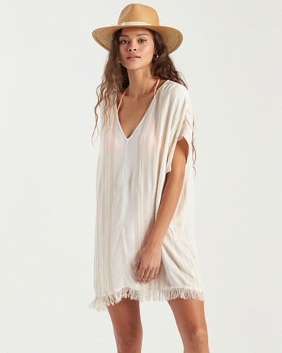 Billabong Walk Away Tunic Top Salt Crystal | EAISXO971