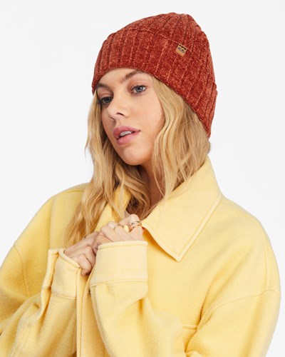 Billabong Warm Up Knit Beanie Chocolate | RDSTNG439