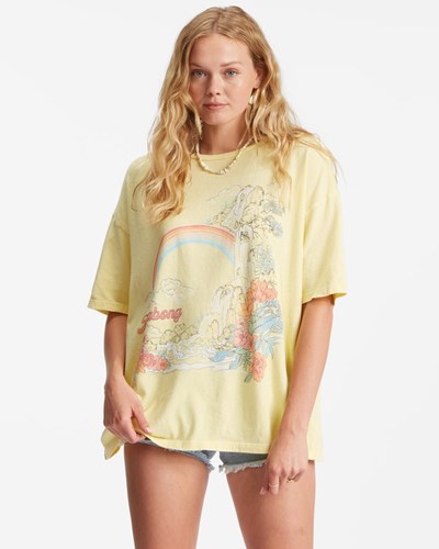 Billabong Waterfall Boyfriend T-Shirt Pina Colada | MQFAPS256