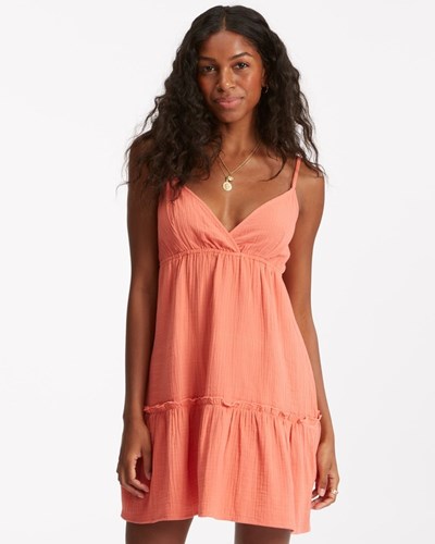 Billabong Wave After Wave Babydoll Mini Vestido Rosas | XTPMQV540