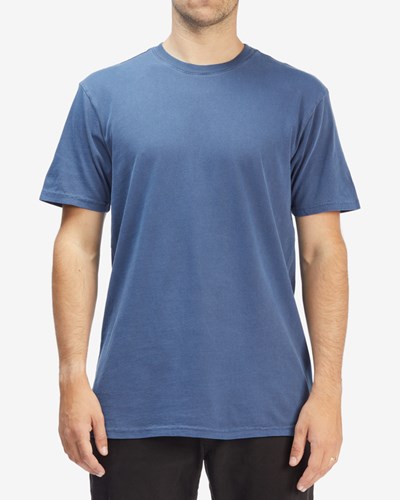 Billabong Wave Washed Corta Sleeve T-Shirt Azul Marino | DOQXMY827