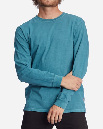 Billabong Wave Washed Long Sleeve T-Shirt Azules | DMVSRL198