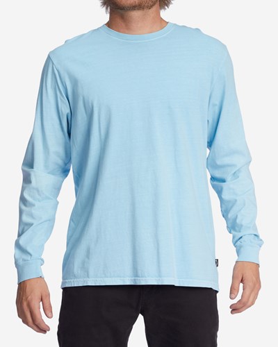 Billabong Wave Washed Long Sleeve T-Shirt Azules | HPGZBT714