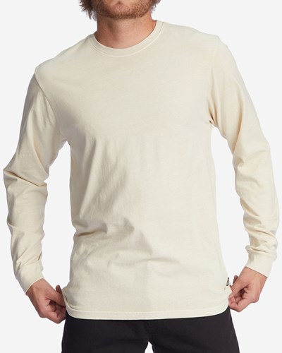 Billabong Wave Washed Long Sleeve T-Shirt Bone | IKXHGN817